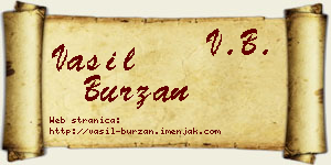 Vasil Burzan vizit kartica